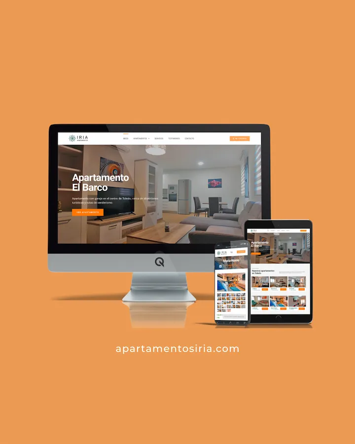 Diseño Web Apartamentos Iria en Toledo