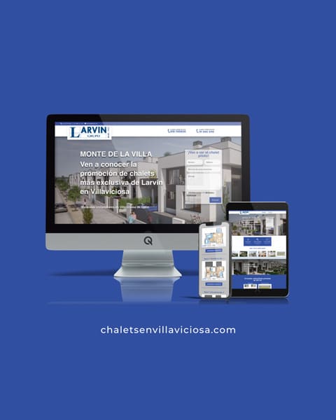 Diseño Web Chalets Larvin Villaviciosa