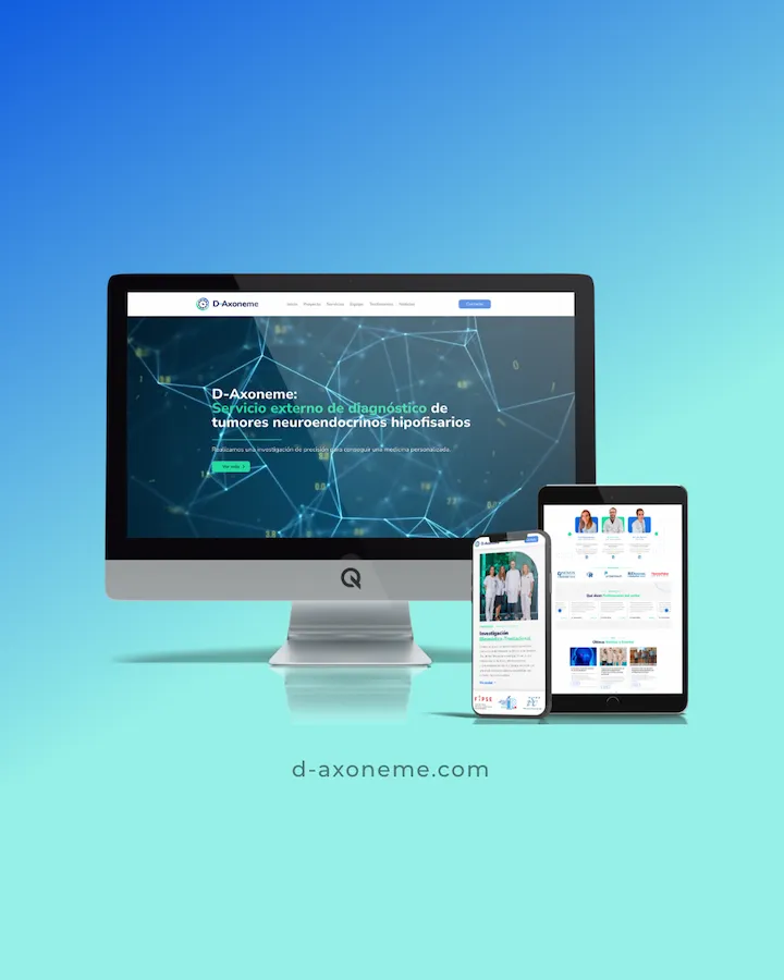 Diseño Web D-Axoneme Proyecto de Investigación Médica