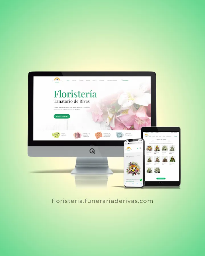 Diseño Web Floristeria Funeraria de Rivas