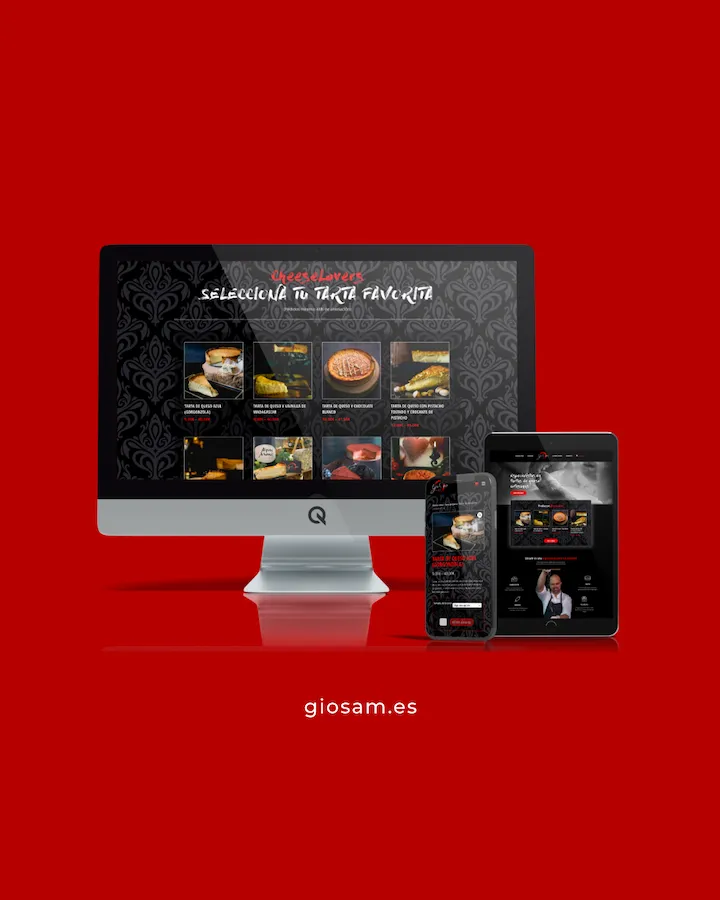 Diseño Web Giosam Tartas de Queso