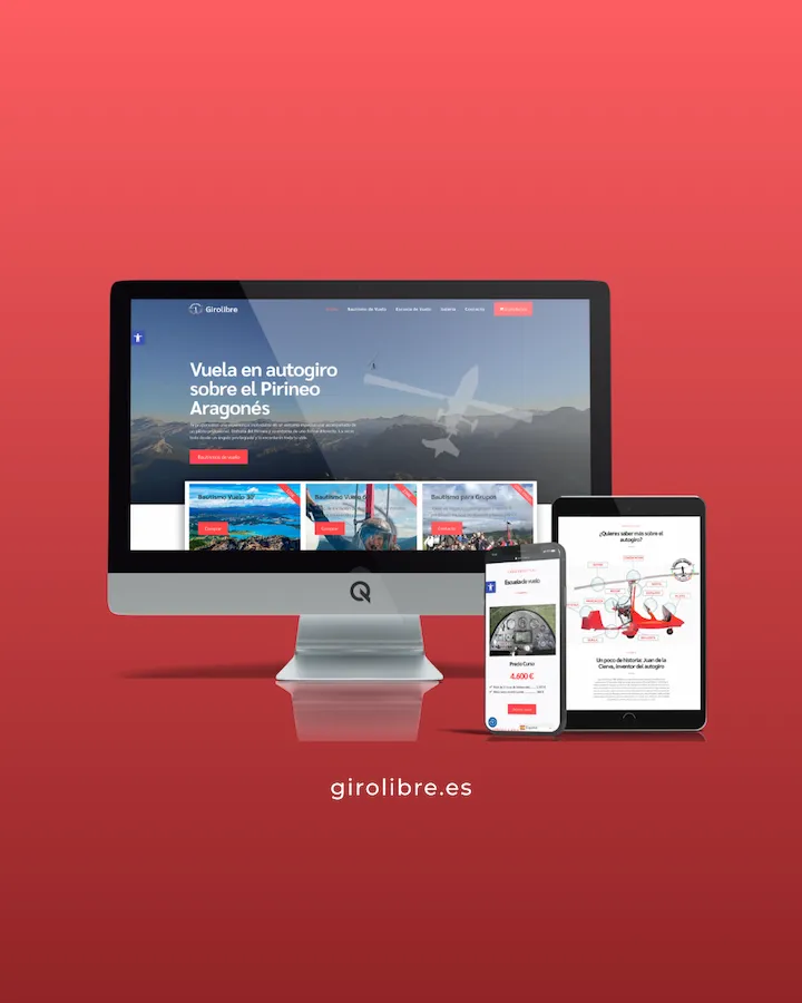 Diseño Web Girolibre Escuela de Vuelo