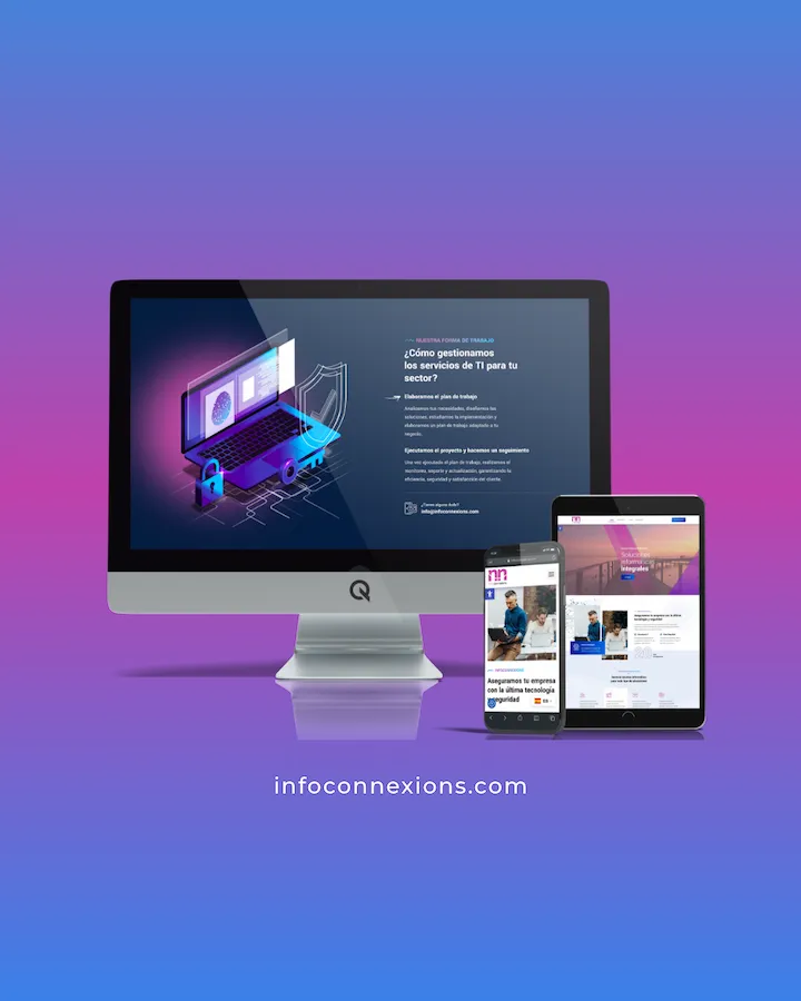 Diseño Web Infoconnexion empresa TIC