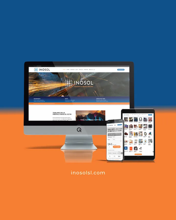 Diseño Web Inosol - Tienda online de materiales abrasivos