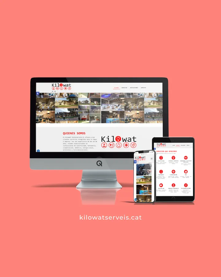 Diseño Web Kilowat Serveis instalaciones eléctricas