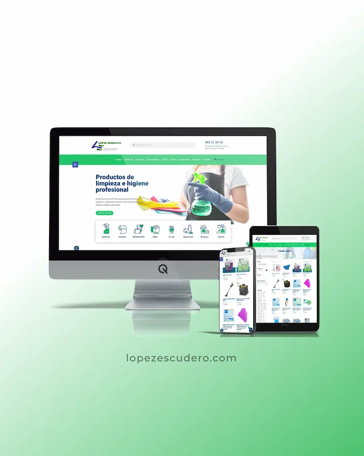 Diseño Web Químicos López Escudero