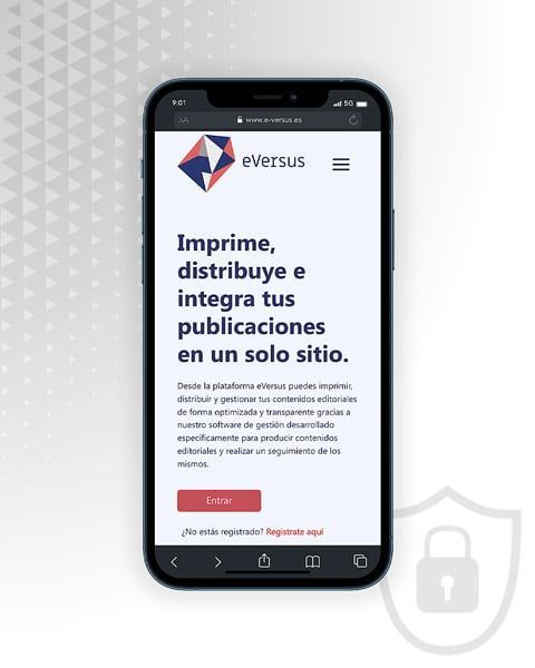 Web protegida E-Versus imprenta Web protegida E-Versus imprenta